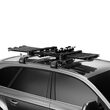 Ски багажници Thule SnowPack Black 7324 с Т-профилен алуминиев напречен носач