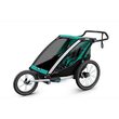 Количка Thule Chariot Lite 2, двойна многоспортна, Синьо//Черен
