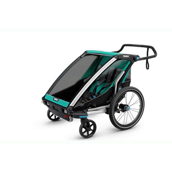 Количка Thule Chariot Lite 2, двойна многоспортна, Синьо//Черен