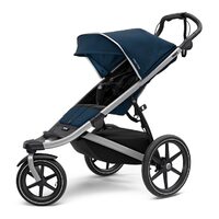 Thule Urban Glide 2 Единична алуминиева / майоликова синя количка (модел 2020)